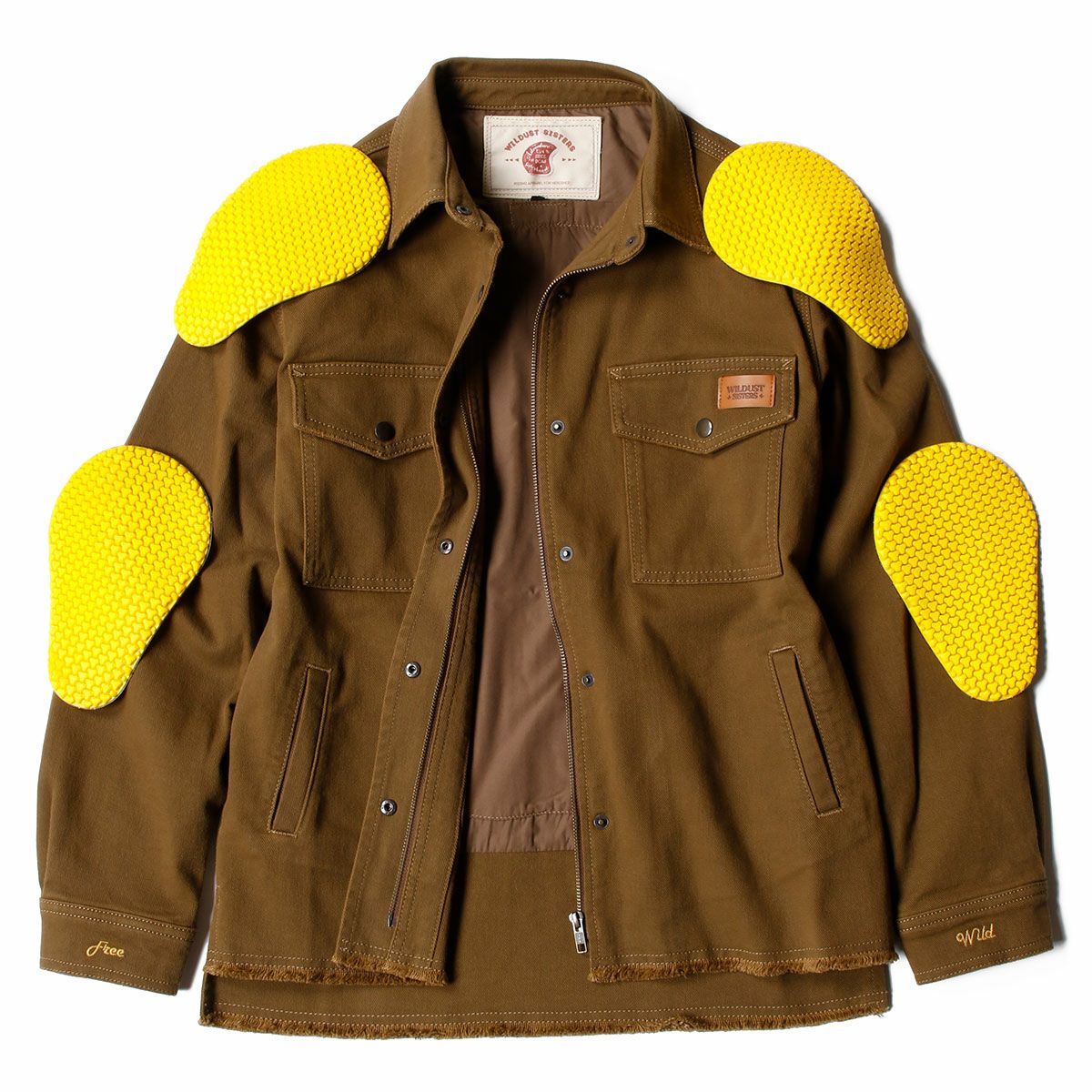 WILDUST｜アーマリス モト ジャケット｜ファブリック｜ダークキャメル