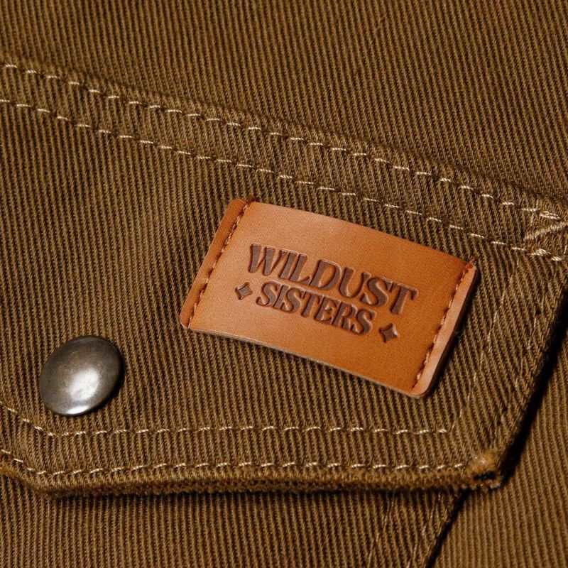 WILDUST｜アーマリス モト ジャケット｜ファブリック｜ダークキャメル
