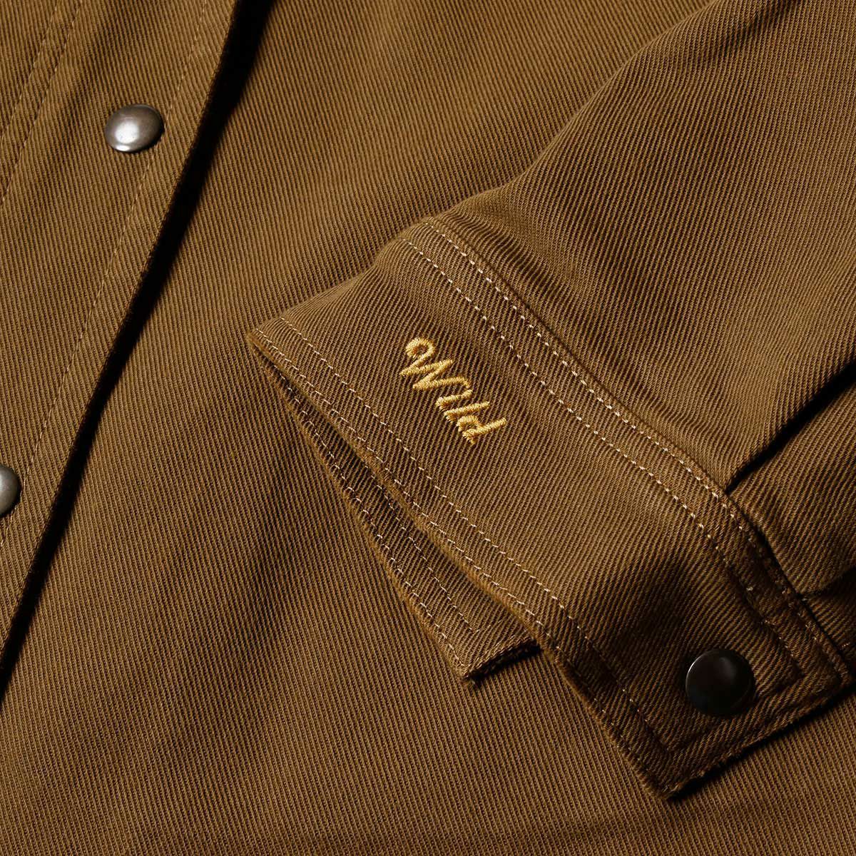 WILDUST｜アーマリス モト ジャケット｜ファブリック｜ダークキャメル