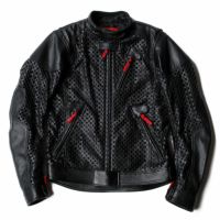 SHINICHIRO ARAKAWA｜パンチング レザー ジャケット｜レザー｜ブラック