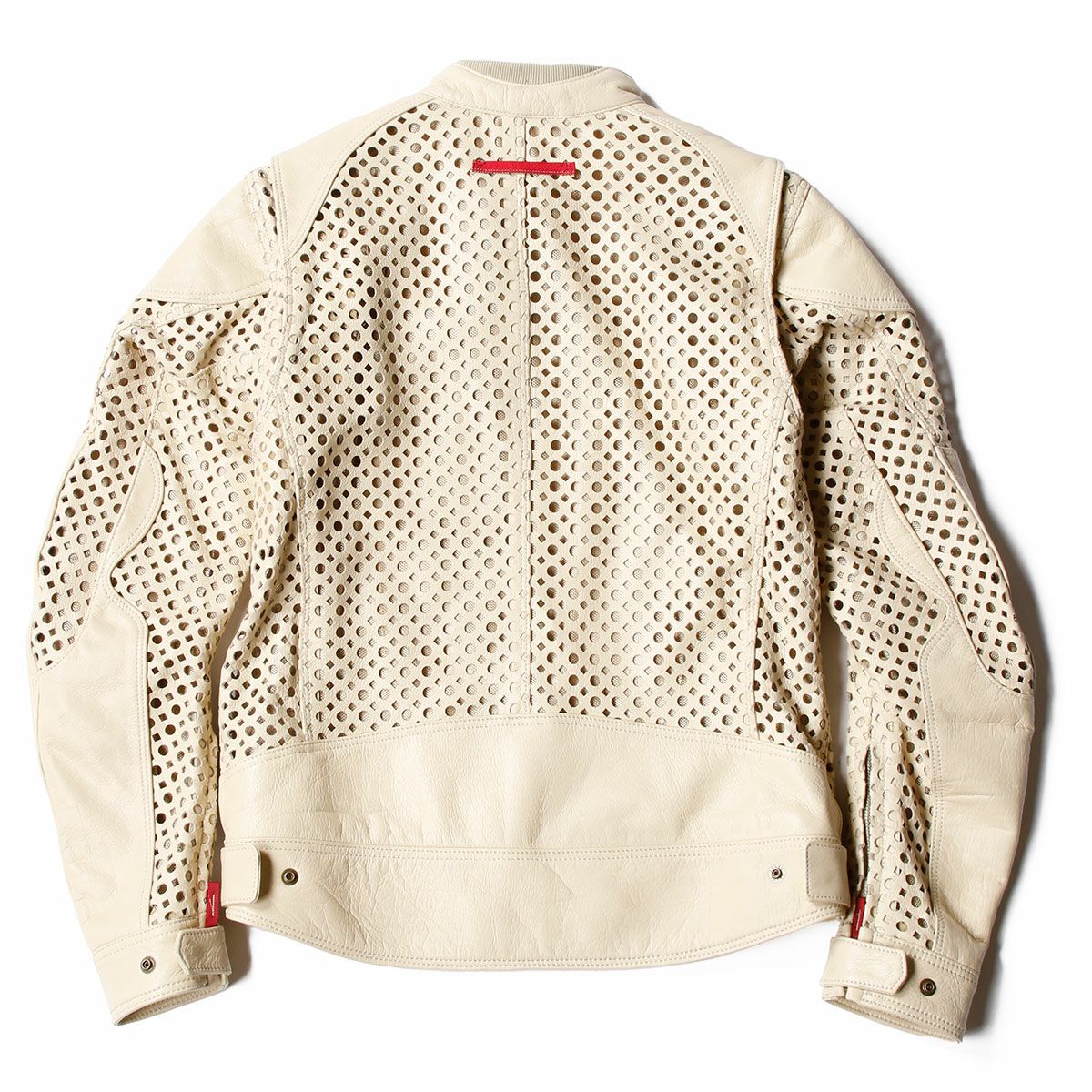 SHINICHIRO ARAKAWA｜パンチング レザー ジャケット｜レザー｜ベージュ