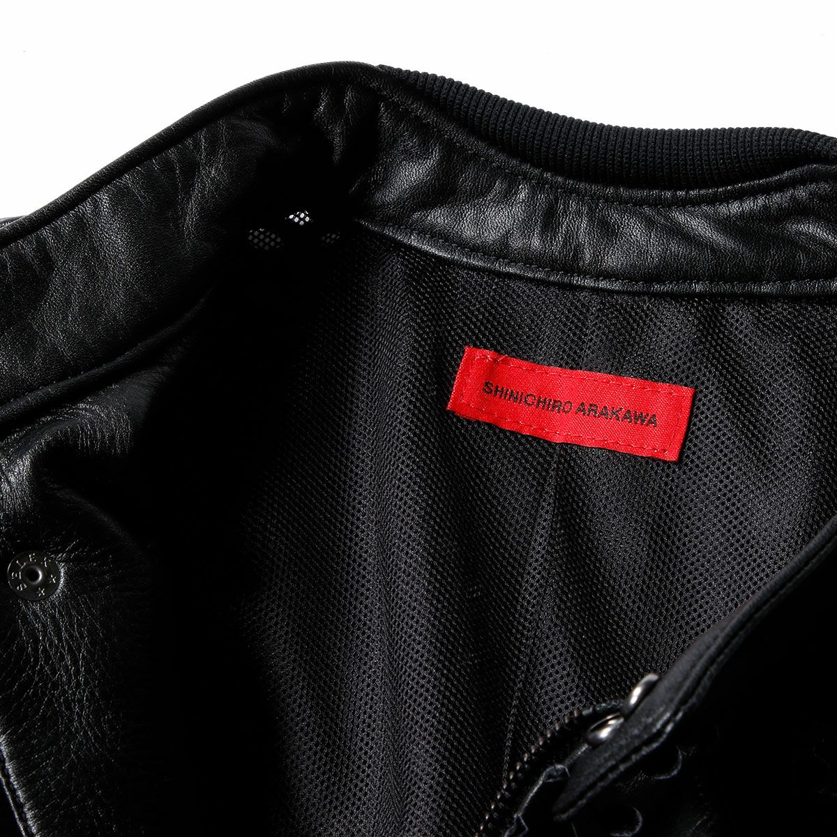 SHINICHIRO ARAKAWA｜パンチング レザー ジャケット｜レザー｜ブラック