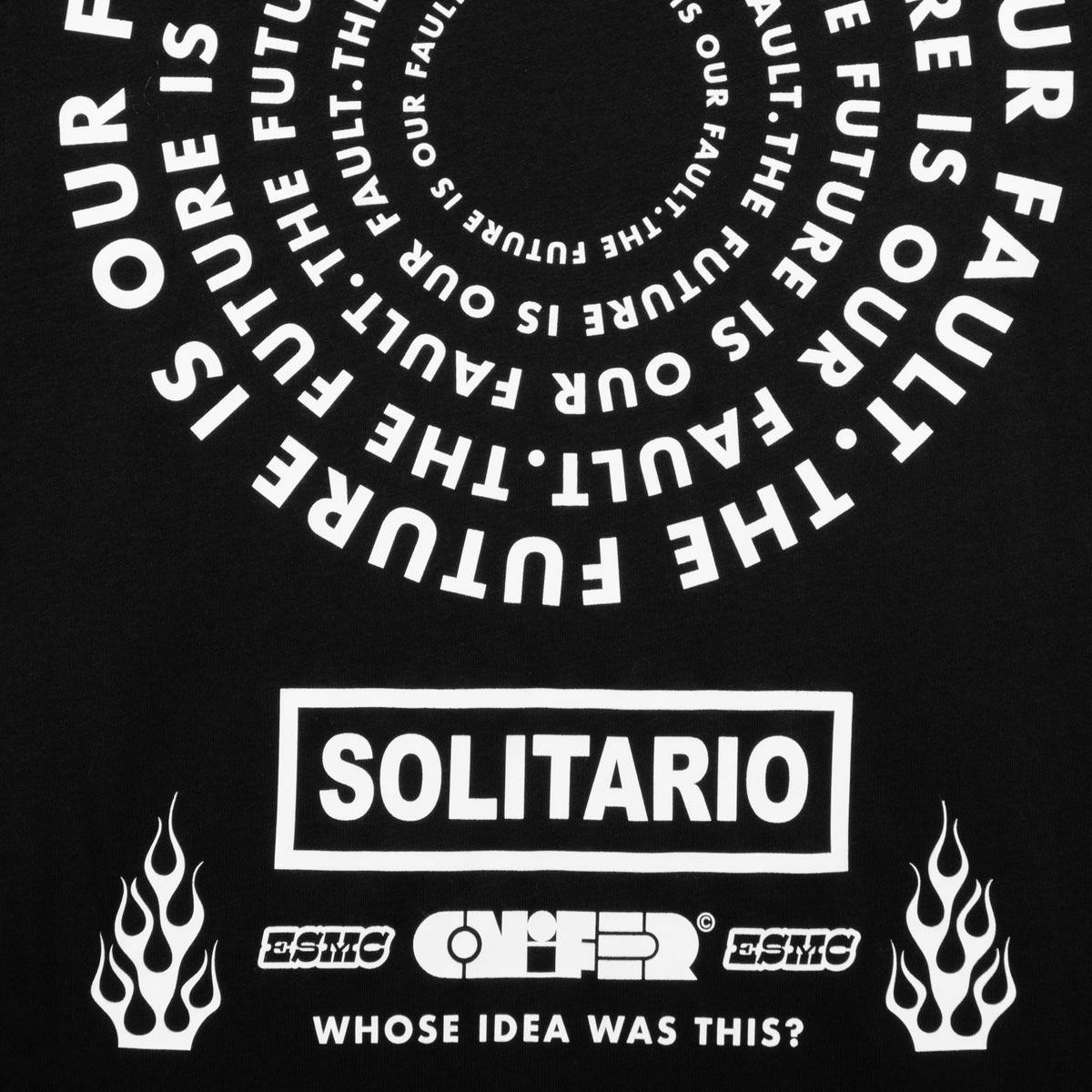 El Solitario｜ファンリス Tシャツ x オーナメントコニファー｜Tシャツ｜ブラック
