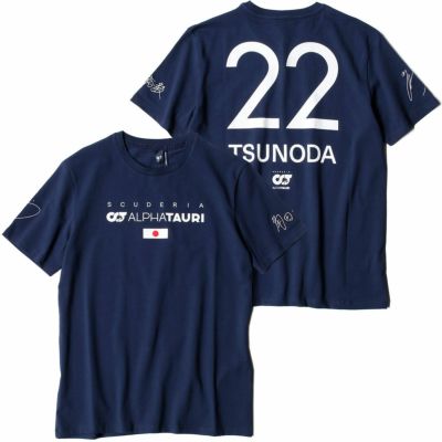 スクーデリア アルファタウリ 角田裕毅 ドライバー Tシャツ 2023