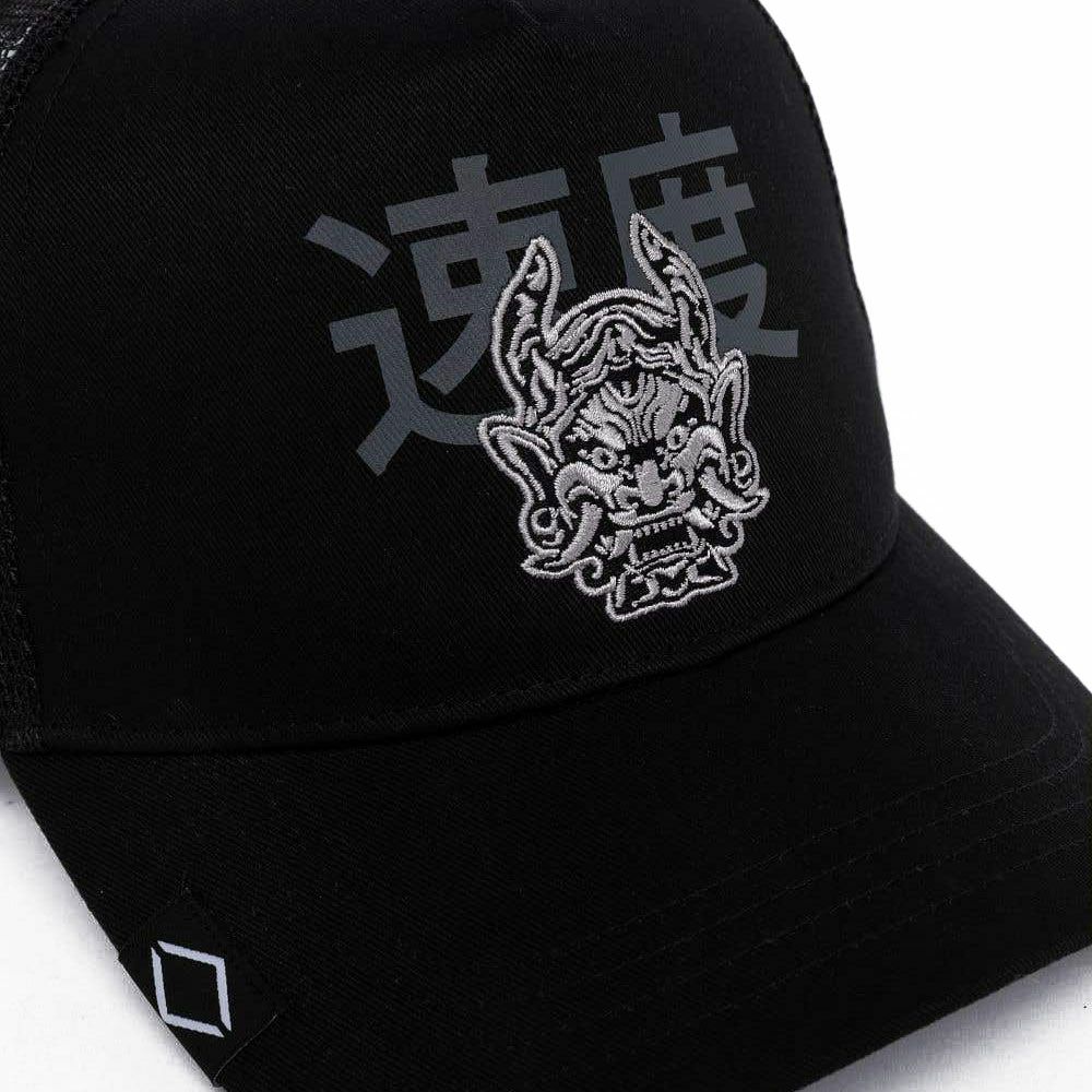 Replay｜ジャパニーズ プリント キャップ｜帽子｜ブラック