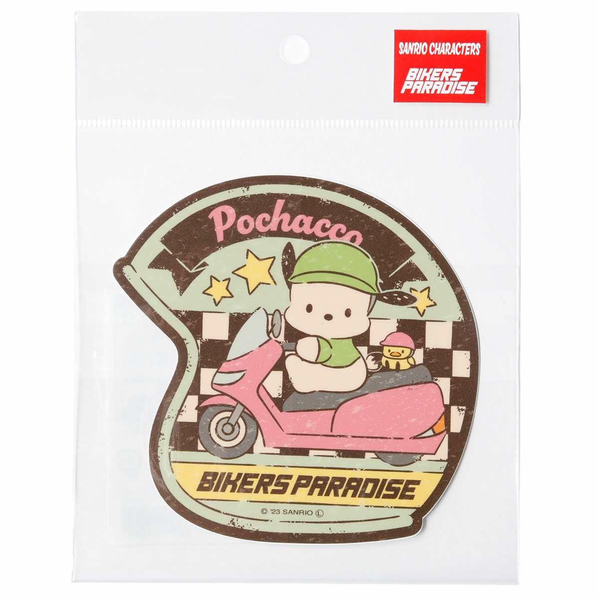 サンリオ｜ヘルメット型ステッカーL｜ステッカー｜ポチャッコ