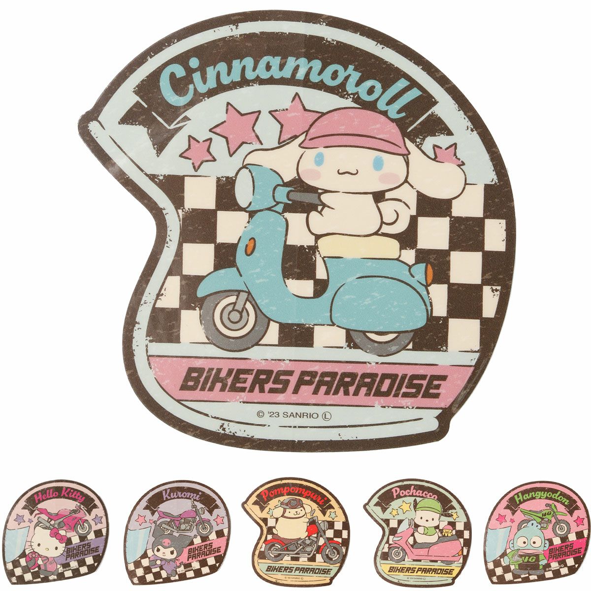 サンリオ｜ヘルメット型ステッカーS｜ステッカー