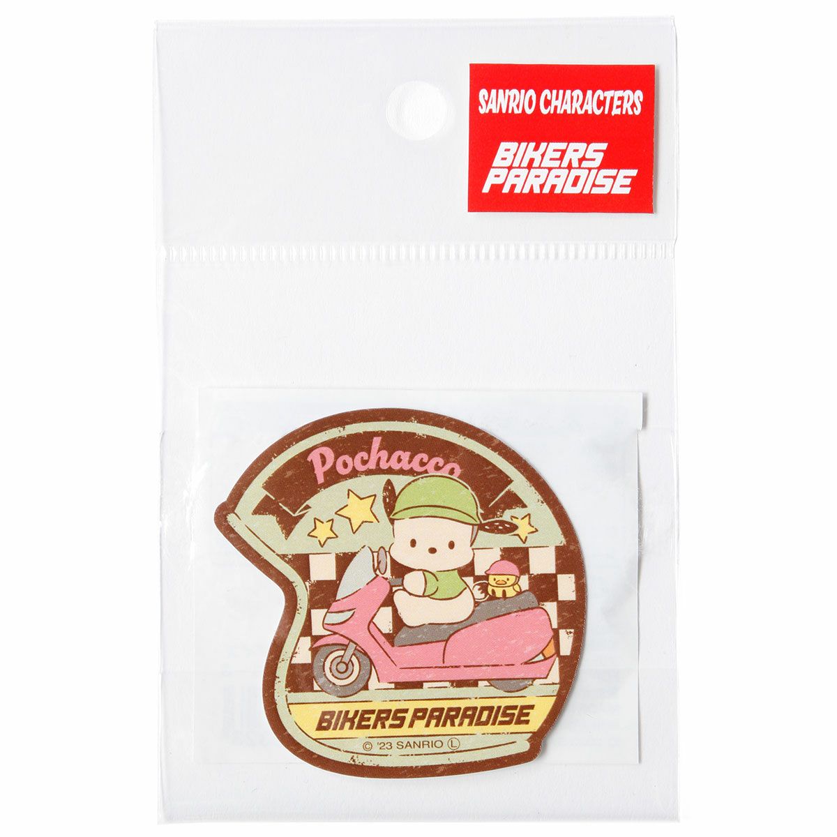 サンリオ｜ヘルメット型ステッカーS｜ステッカー｜ポチャッコ