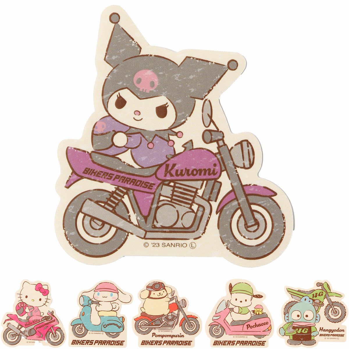 サンリオ｜ライダー型ステッカーS｜ステッカー