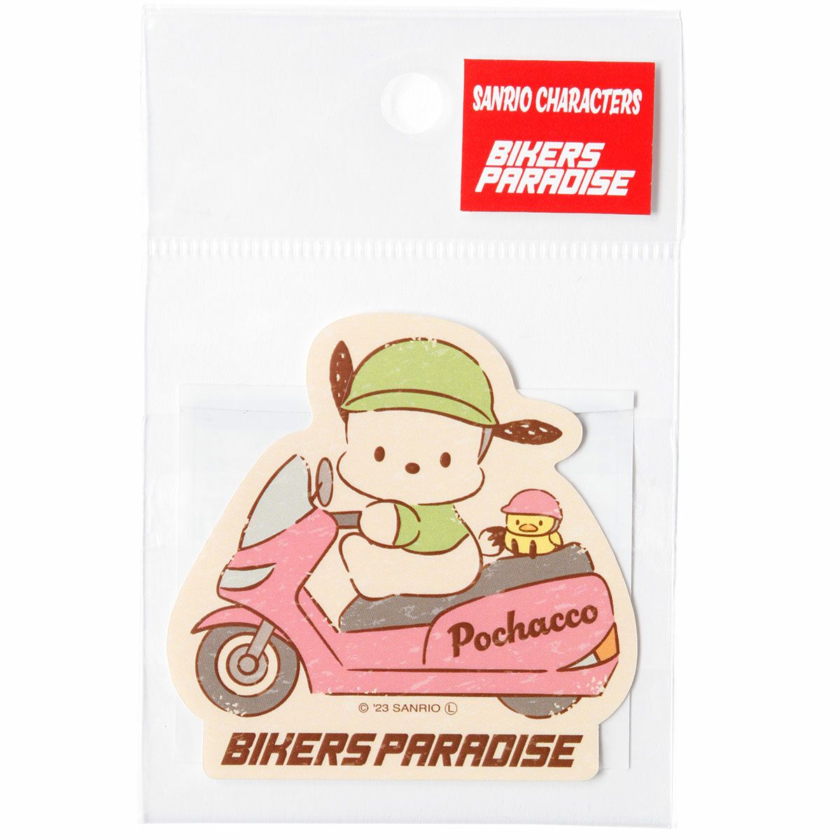 サンリオ｜ライダー型ステッカーS｜ステッカー｜ポチャッコ