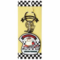 サンリオ｜ヘルメット型ラバーキーホルダー｜ポムポムプリン