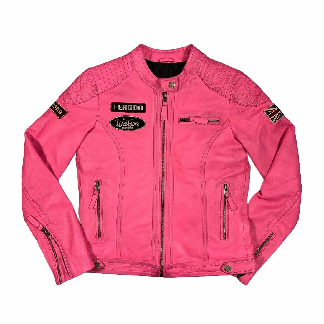 Warson Motors｜グランプリ レザー ジャケット レディ｜アウター｜ダーティーピンク