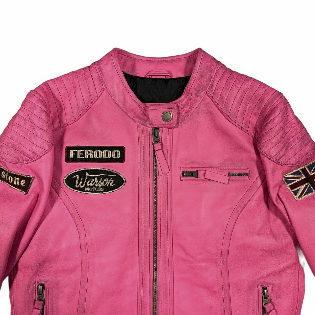Warson Motors｜グランプリ レザー ジャケット レディ｜アウター｜ダーティーピンク