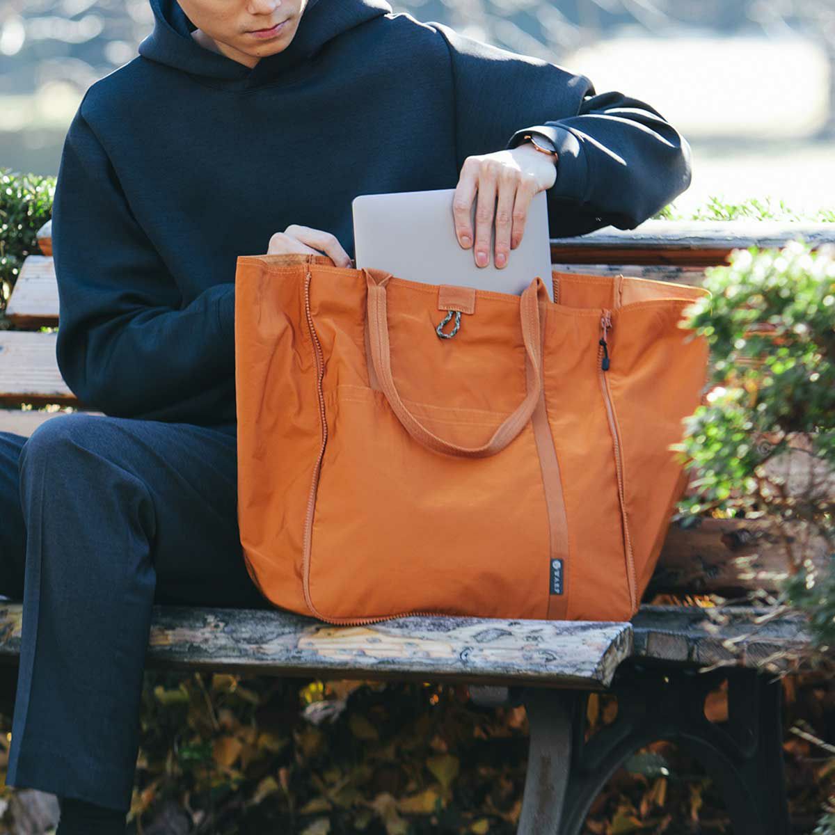 WARP｜トランスフォーム トートバッグ｜オレンジ