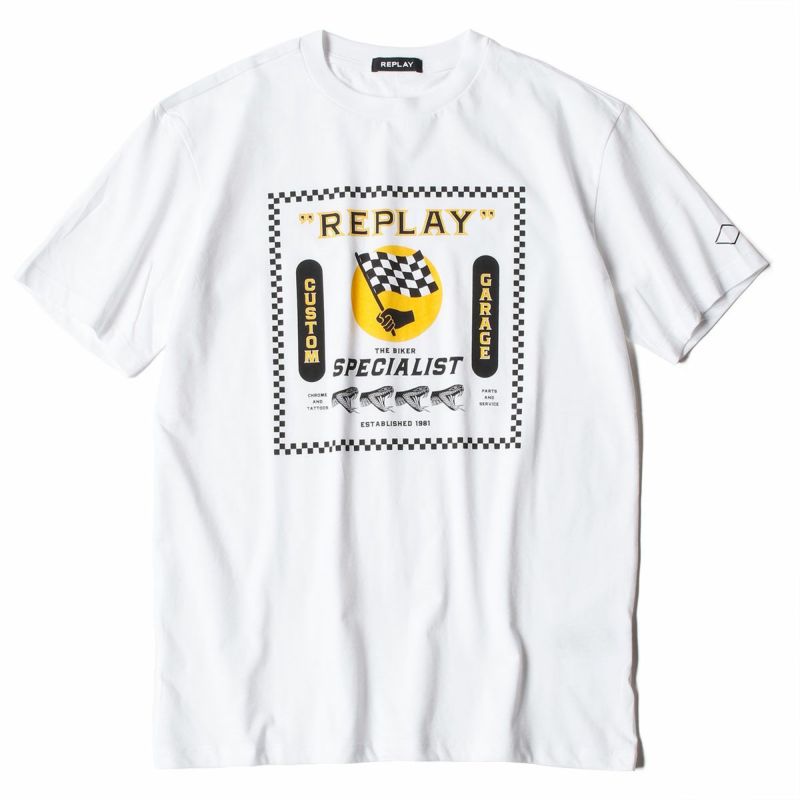 バイカープリント クルーネック Tシャツ | Motorimoda公式オンライン