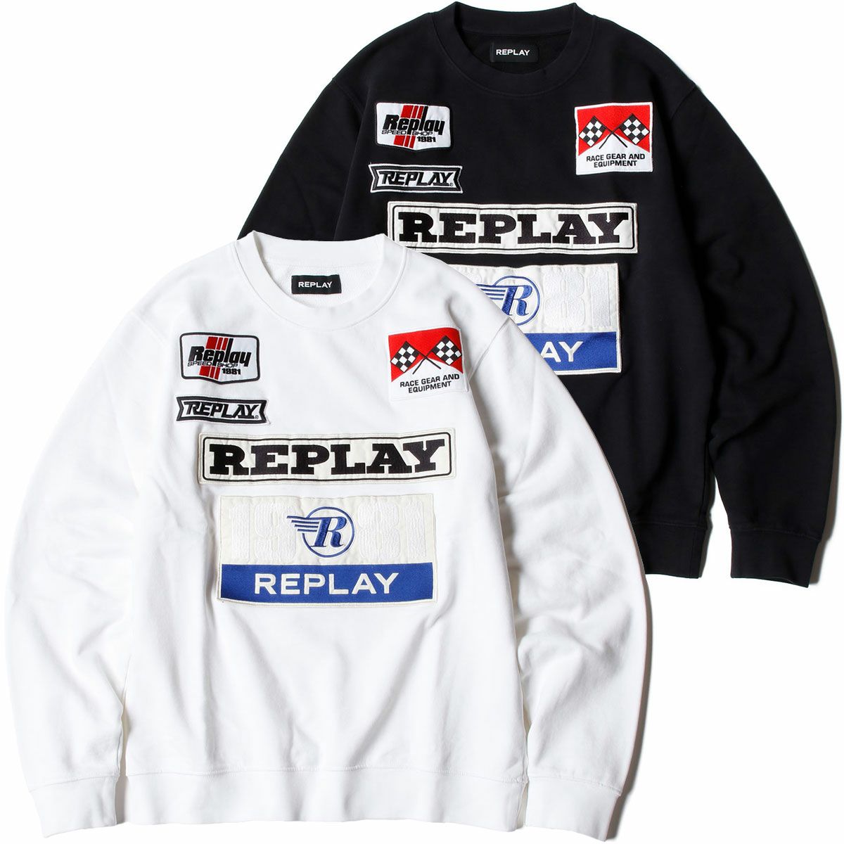Replay｜ワッペン スウェットシャツ｜