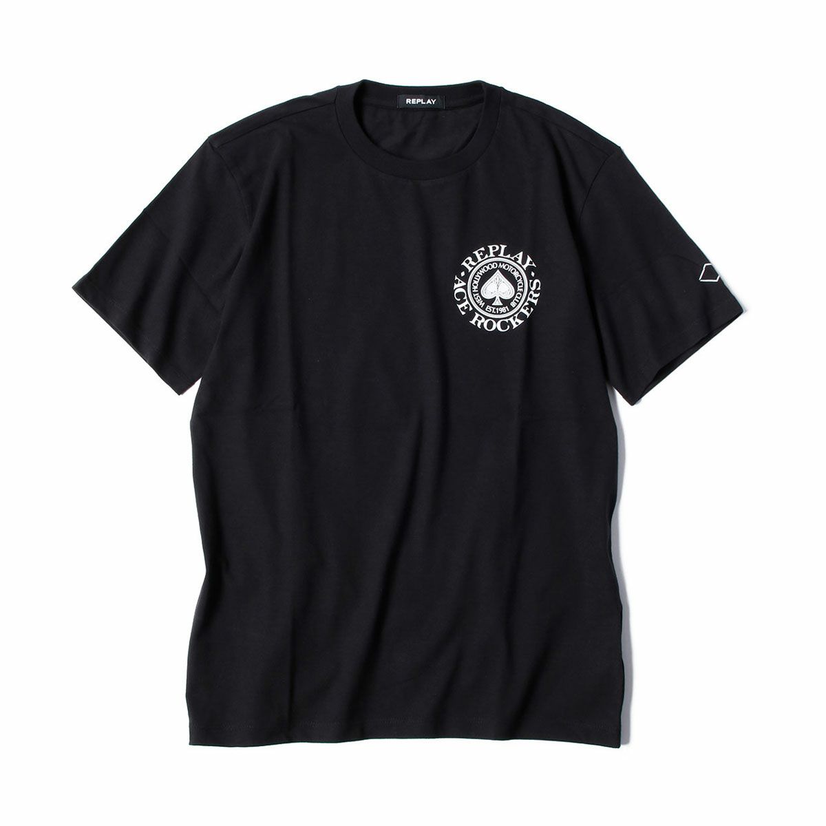 Replay｜モーターサイクル クラブ Tシャツ｜ブラック