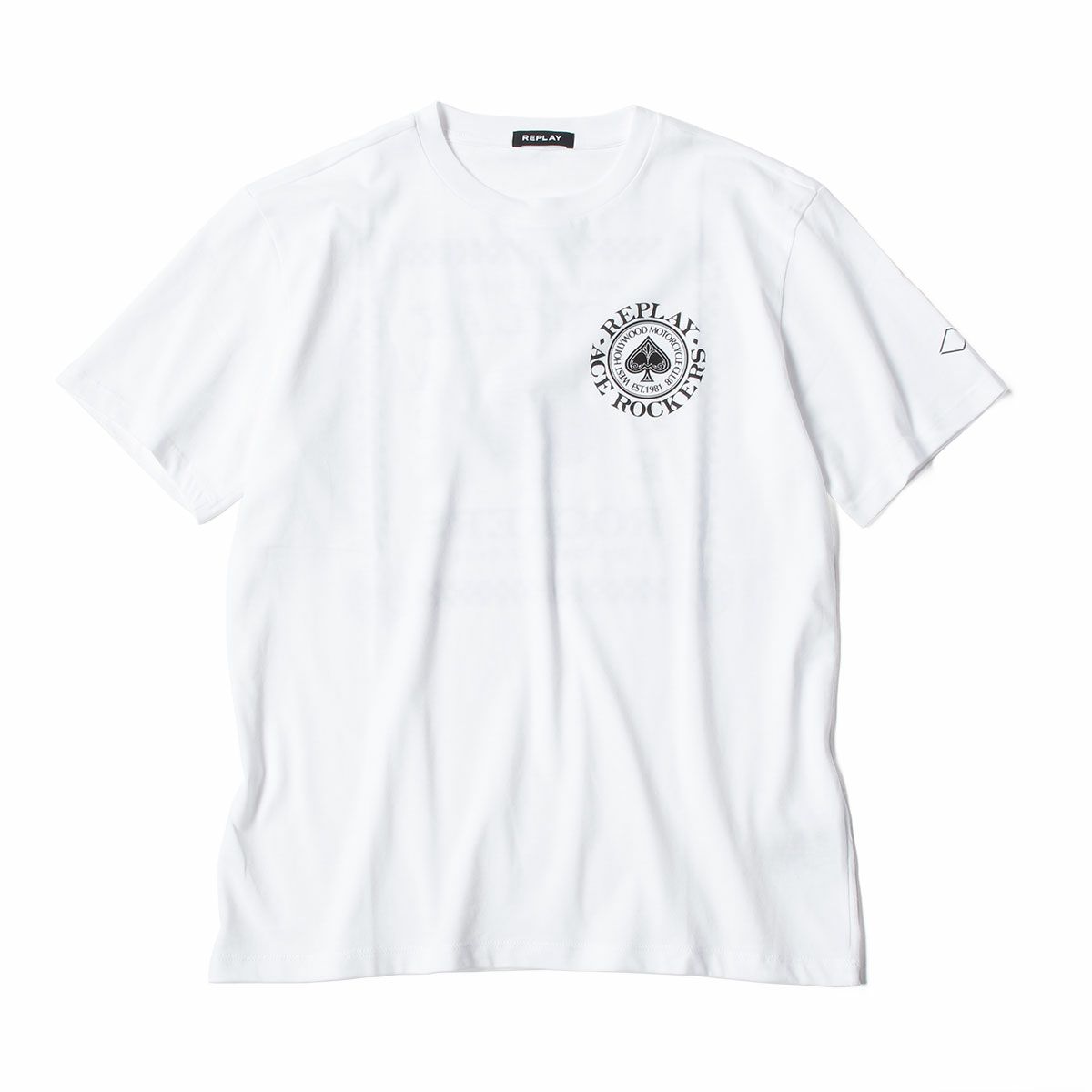 Replay｜モーターサイクル クラブ Tシャツ｜ホワイト