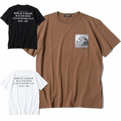 Replay｜モーターサイクル プリント Ｔシャツ｜