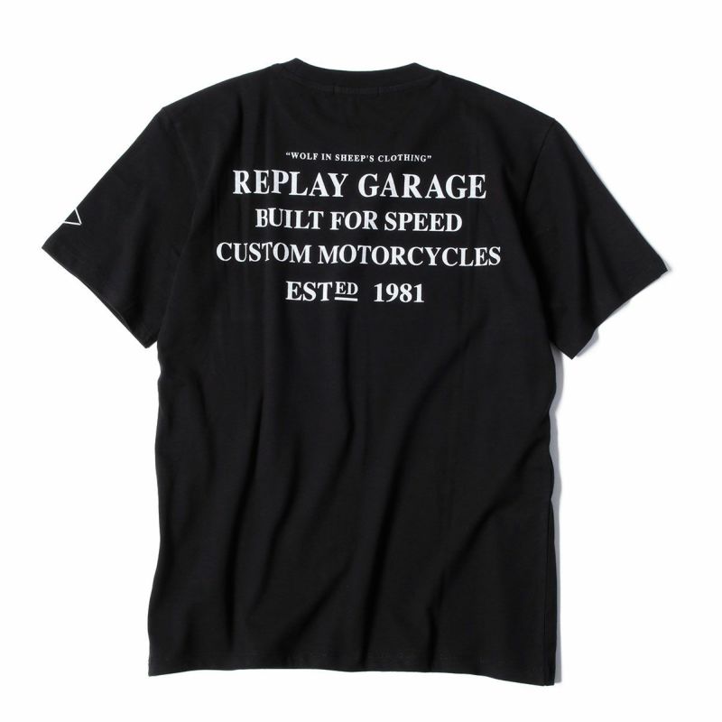 送料込★REPLAY★M3049.000.23732PTシャツ モーターサイクル プリント Tシャツ | モトーリモーダ公式