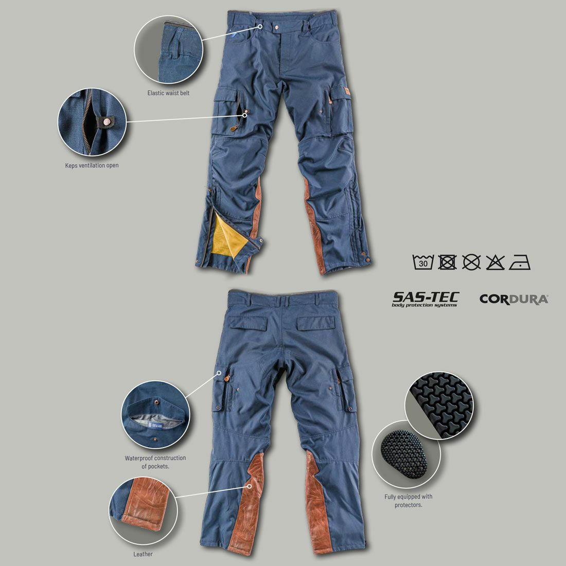 North of Berlin｜ドライゾーン パンツ｜その他パンツ｜ネイビー｜モデル着用