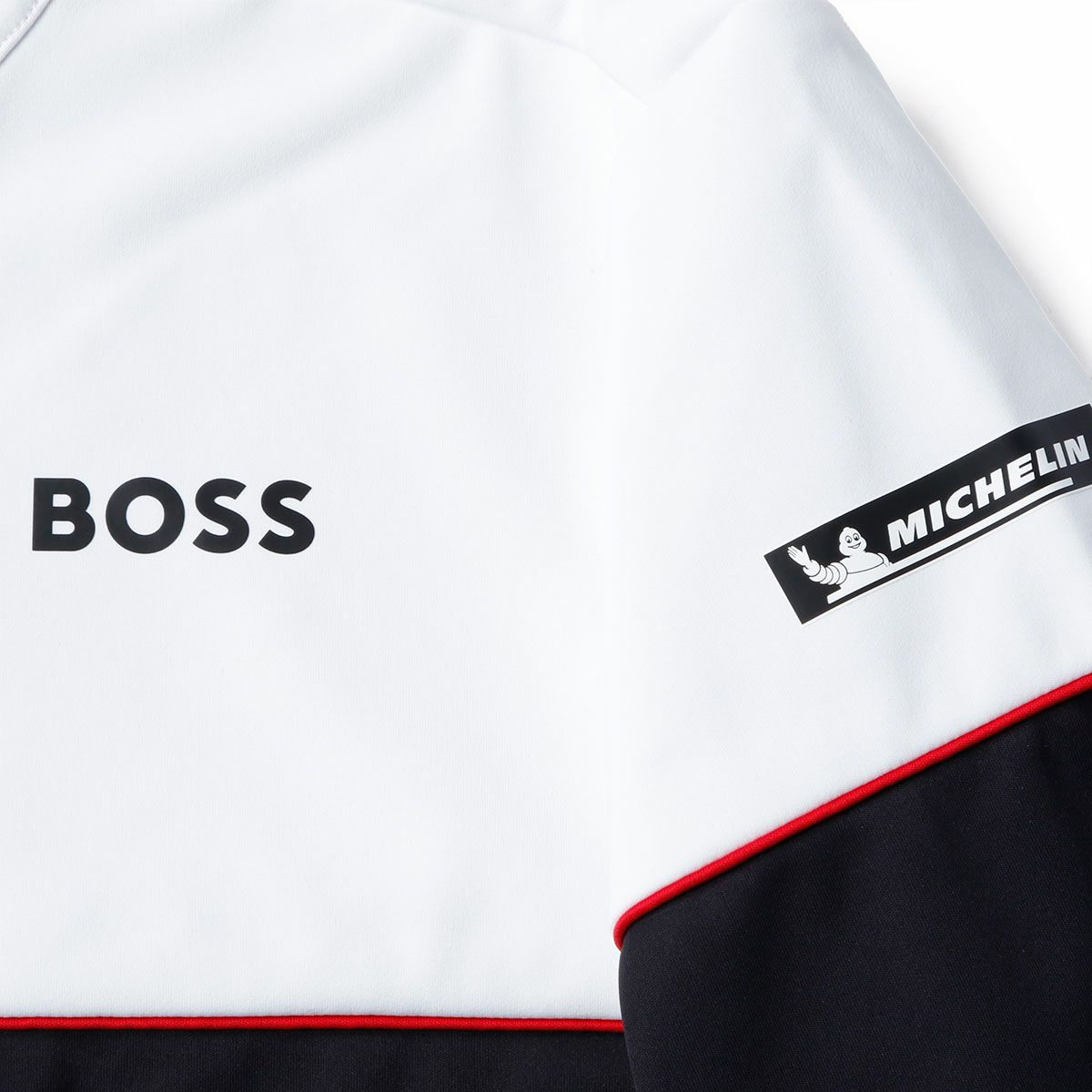 PORSCHE｜ポルシェ RP チーム ソフトシェル ジャケット｜アウター｜ブラック×ホワイト