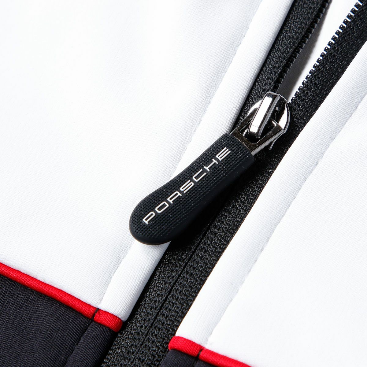 PORSCHE｜ポルシェ RP チーム ソフトシェル ジャケット｜アウター｜ブラック×ホワイト