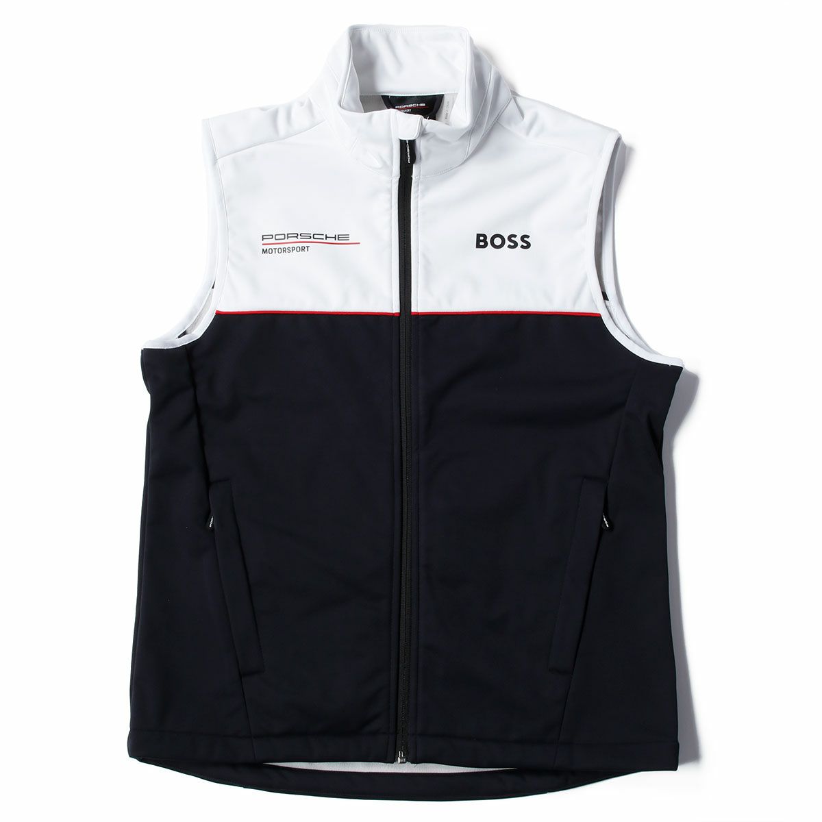 PORSCHE｜ポルシェ RP チーム ジレ｜ベスト｜ブラック×ホワイト