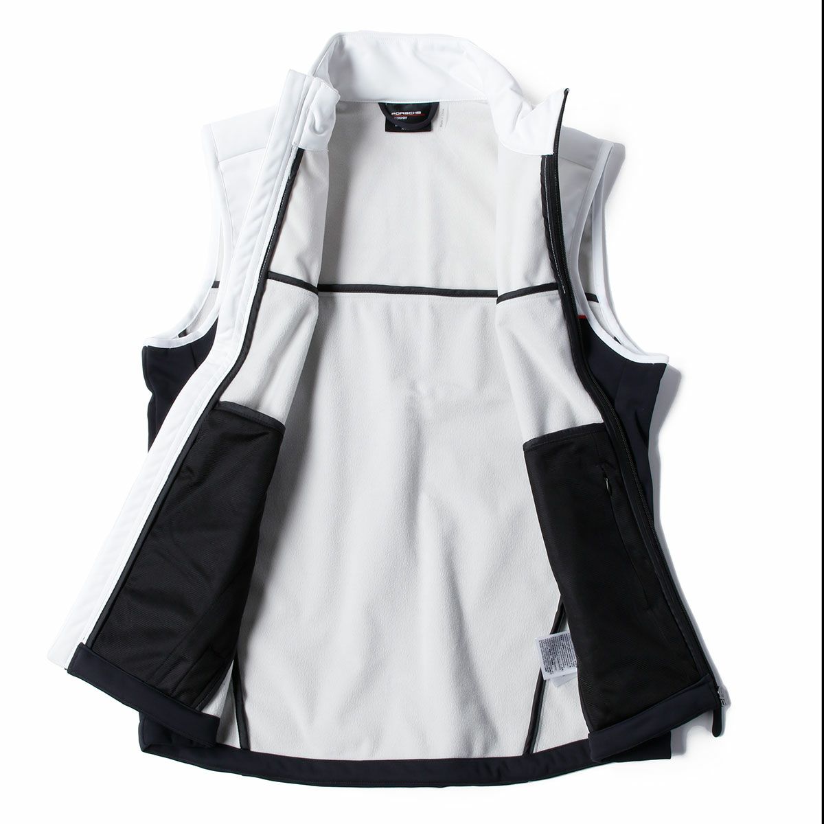 PORSCHE｜ポルシェ RP チーム ジレ｜ベスト｜ブラック×ホワイト