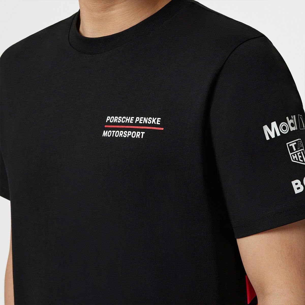 PORSCHE｜ポルシェ ペンスキー FW Tシャツ｜ブラック｜モデル着用