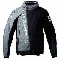 56design｜スラッシュ ジャケット｜ファブリック｜ブラック×グレー