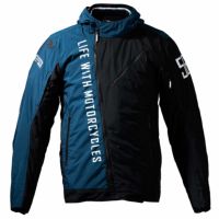 56design｜スラッシュ ジャケット｜ファブリック｜ブラック×インディゴブルー