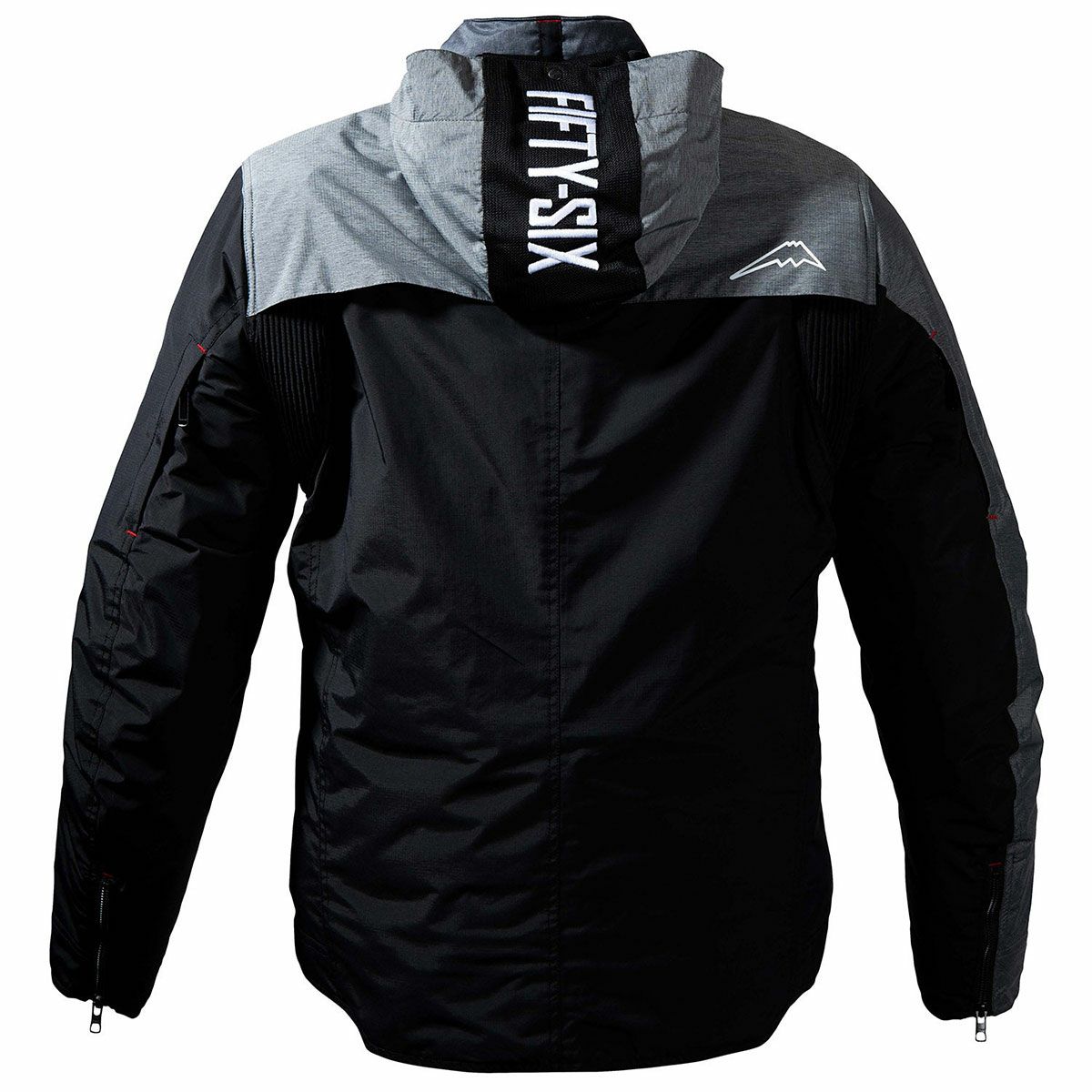 56design｜スラッシュ ジャケット｜ファブリック｜ブラック×グレー