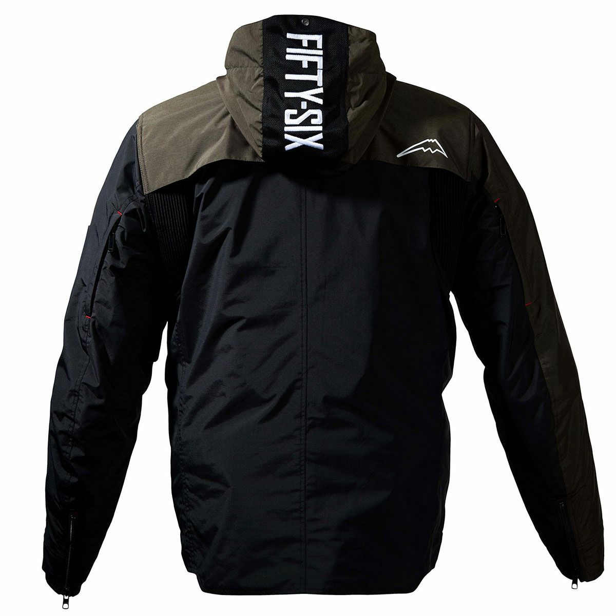 56design｜スラッシュ ジャケット｜ファブリック｜ブラック×オリーブ