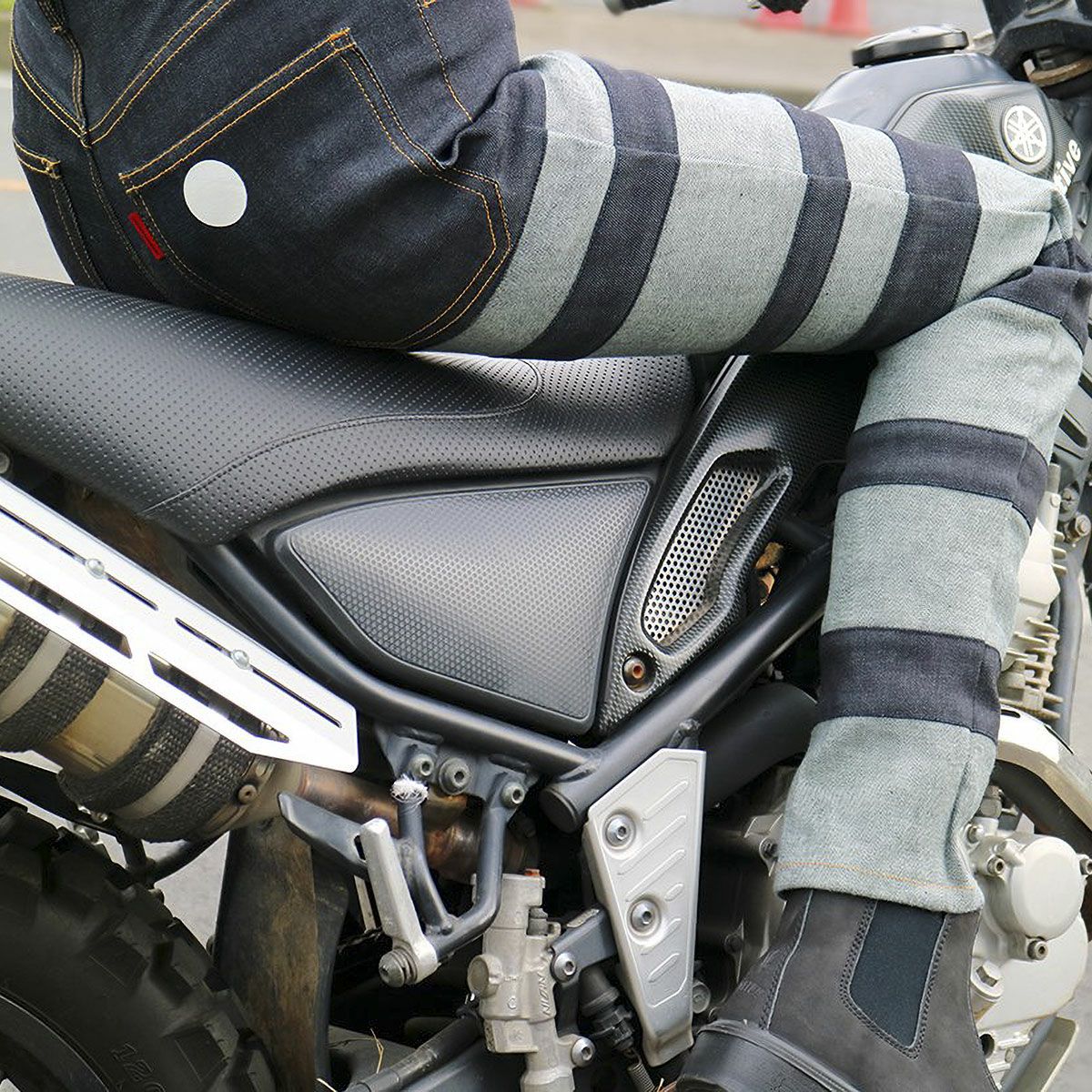 SHINICHIRO ARAKAWA｜リガ｜デニム｜インディゴ｜モデル着用