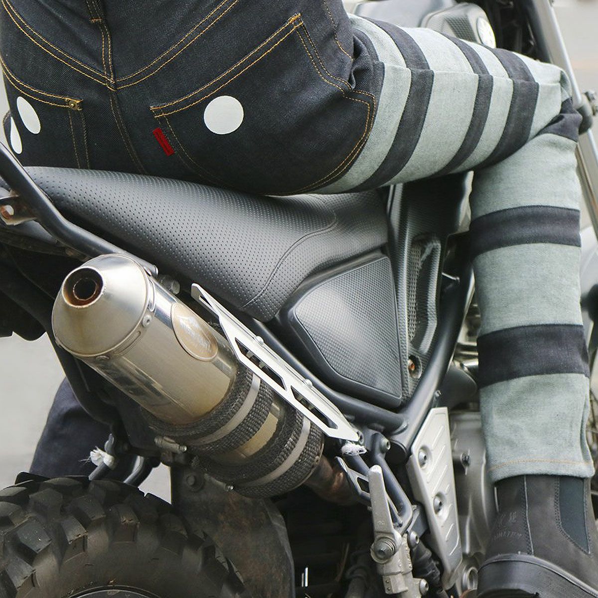 SHINICHIRO ARAKAWA｜リガ｜デニム｜インディゴ｜モデル着用