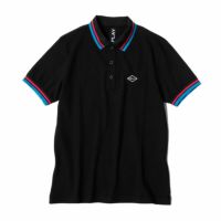 Replay｜コントラストカラーエッジ ポロシャツ｜ブラック