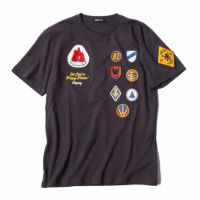 Replay｜クルーネック パッチ Tシャツ｜ブラック