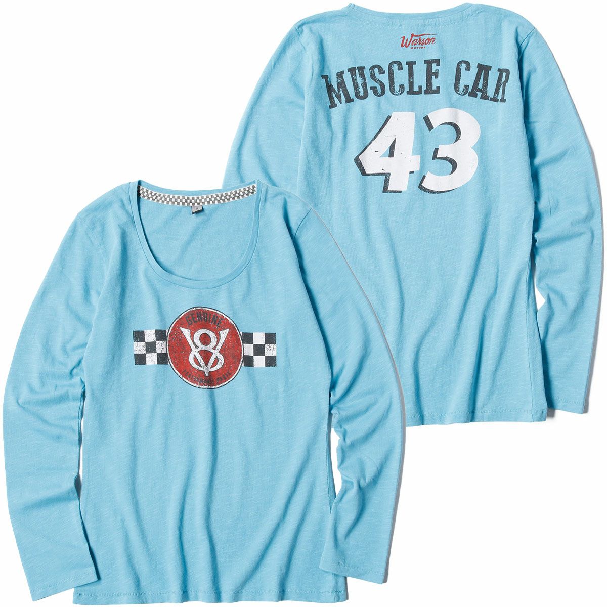 Warson Motors｜V8 ロングスリーブ Tシャツ レディ｜
