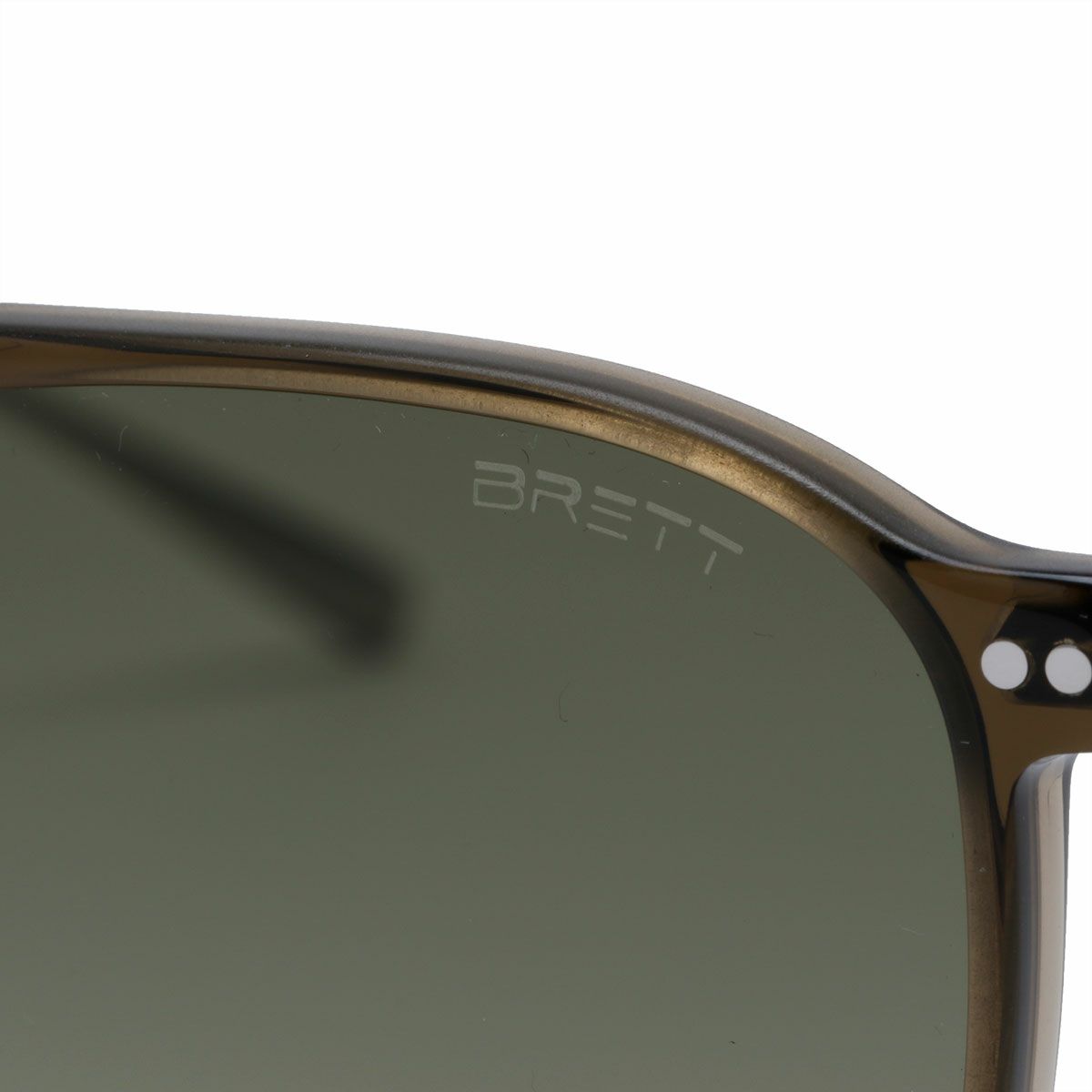 BRETT｜BIG GARY SUN｜サングラス｜カーキ×シルバー