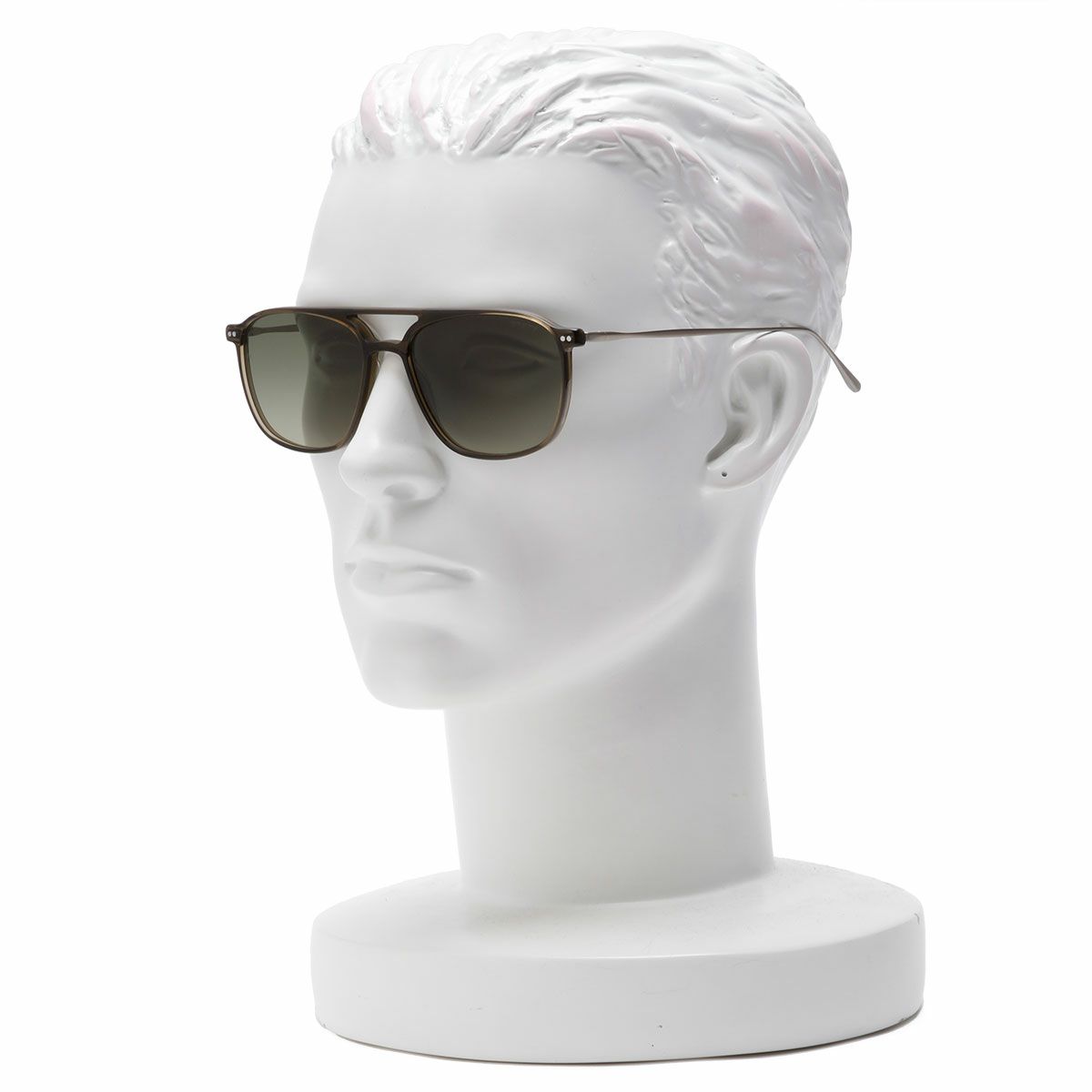 BRETT｜BIG GARY SUN｜サングラス｜カーキ×シルバー｜着用