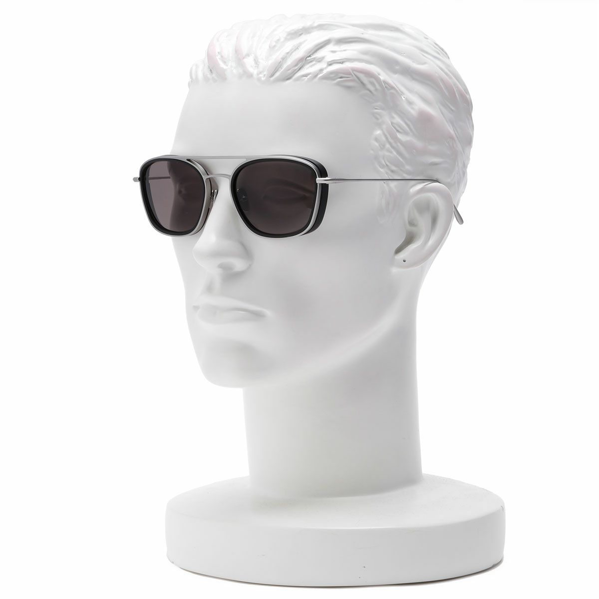 BRETT｜KENNY SUN｜サングラス｜シルバー×ブラック｜着用