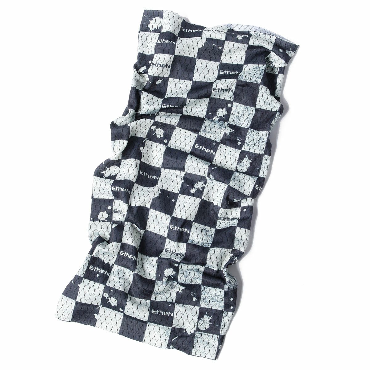 EtheN｜チューブ 029｜ネックカバー｜ダークグレー×ホワイト