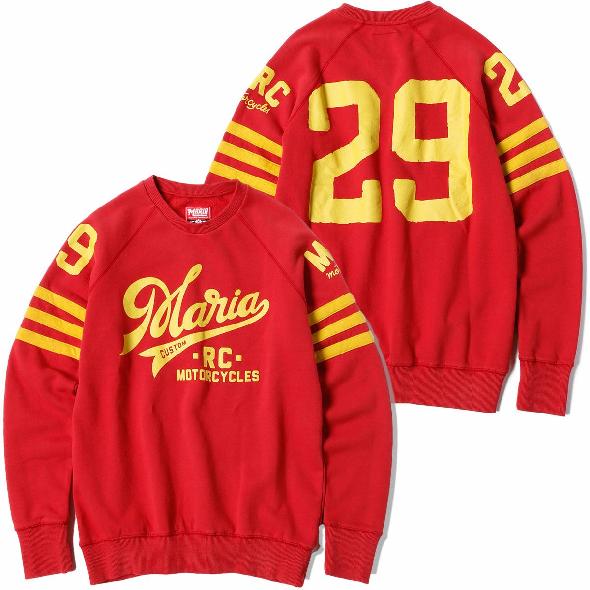 Maria Riding Company｜スペーズ ウィンター スウェットシャツ ペトロール ダーク レッド｜スウェット