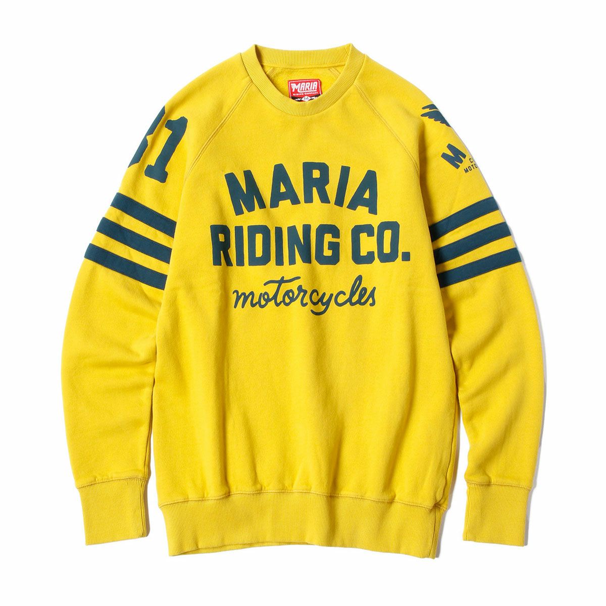 Maria Riding Company｜スペーズ ウィンター スウェットシャツ ペトロール マスタード｜スウェット｜マスタードイエロー