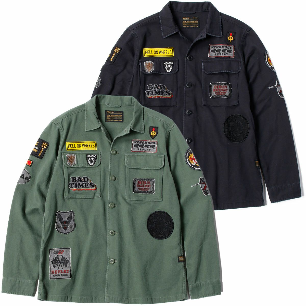 Replay｜レーサーパッチシャツ｜