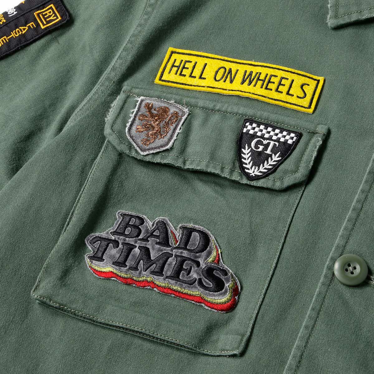 Replay｜レーサーパッチシャツ｜オリーブ