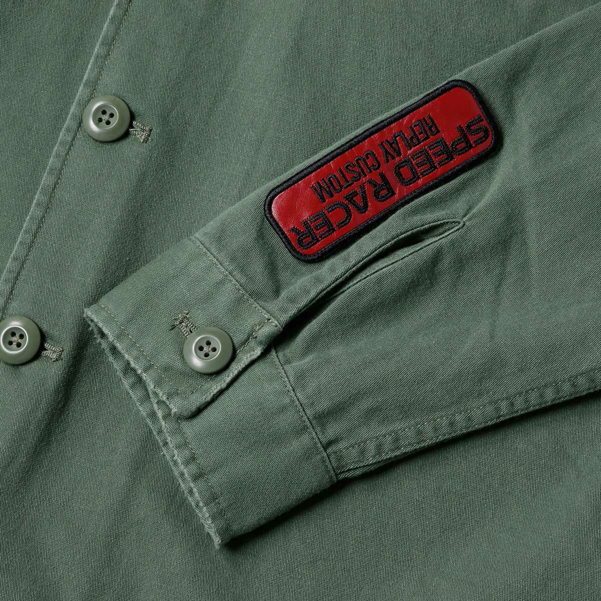 Replay｜レーサーパッチシャツ｜オリーブ