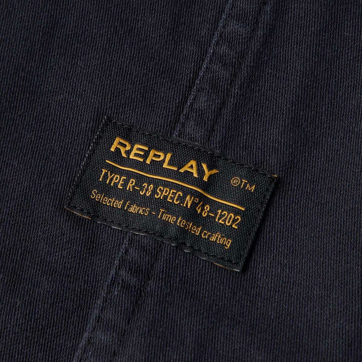 Replay｜レーサーパッチシャツ｜チャコール