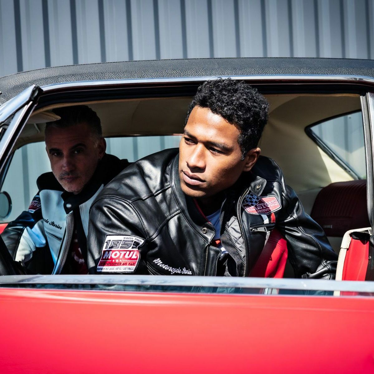 helstons｜ジェイ レザー ジャケット｜ブラック｜モデル着用